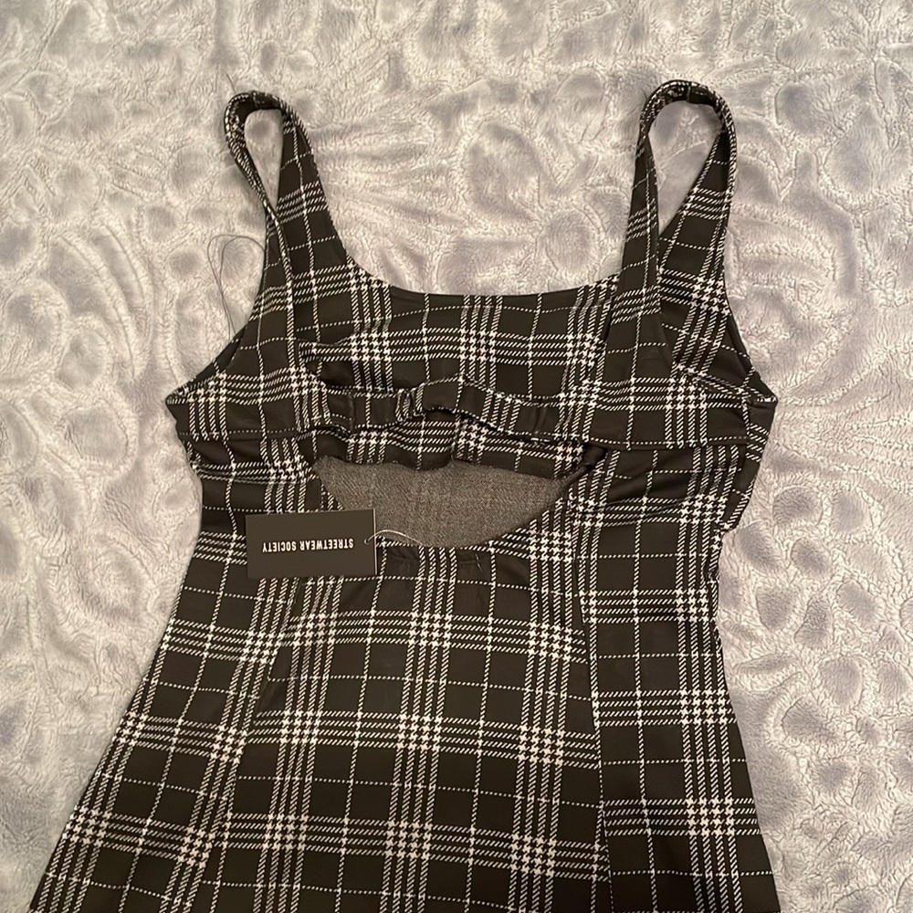 Plaid mini dress